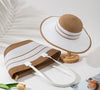 Seaside Vacation Sun Protection Straw Hat Bag Set