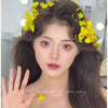 Forest Style Embellishment Simulation Yellow Hairpin