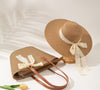 Seaside Vacation Sun Protection Straw Hat Bag Set