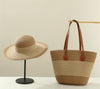 Seaside Vacation Sun Protection Straw Hat Bag Set