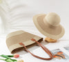 Seaside Vacation Sun Protection Straw Hat Bag Set