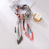 Fashion Gorgeous Printing Mesh Red Style Contrast Color Silky Scarf