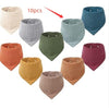Baby Headscarf, Saliva Bib, Pure Cotton