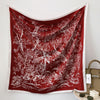 Fashion Gorgeous Printing Mesh Red Style Contrast Color Silky Scarf