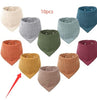Baby Headscarf, Saliva Bib, Pure Cotton