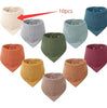 Baby Headscarf, Saliva Bib, Pure Cotton