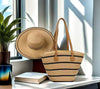 Seaside Vacation Sun Protection Straw Hat Bag Set