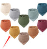 Baby Headscarf, Saliva Bib, Pure Cotton