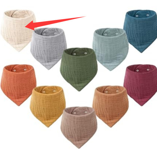 Baby Headscarf, Saliva Bib, Pure Cotton Baby Headscarf, Saliva Bib, Pure Cotton