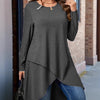 Plus Size Women's Autumn And Winter New Casual Loose Long Sleeves Outerwear Top