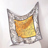 Fashion Gorgeous Printing Mesh Red Style Contrast Color Silky Scarf