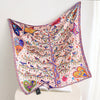 Fashion Gorgeous Printing Mesh Red Style Contrast Color Silky Scarf
