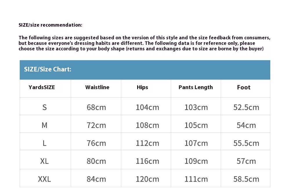 Loose Sports And Leisure Wide-leg Straight Trousers Men