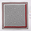 Fashion Gorgeous Printing Mesh Red Style Contrast Color Silky Scarf