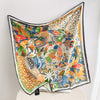 Fashion Gorgeous Printing Mesh Red Style Contrast Color Silky Scarf