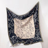 Fashion Gorgeous Printing Mesh Red Style Contrast Color Silky Scarf