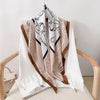 Fashion Gorgeous Printing Mesh Red Style Contrast Color Silky Scarf