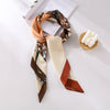 Fashion Gorgeous Printing Mesh Red Style Contrast Color Silky Scarf