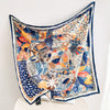 Fashion Gorgeous Printing Mesh Red Style Contrast Color Silky Scarf