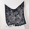 Fashion Gorgeous Printing Mesh Red Style Contrast Color Silky Scarf