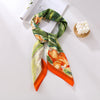 Fashion Gorgeous Printing Mesh Red Style Contrast Color Silky Scarf