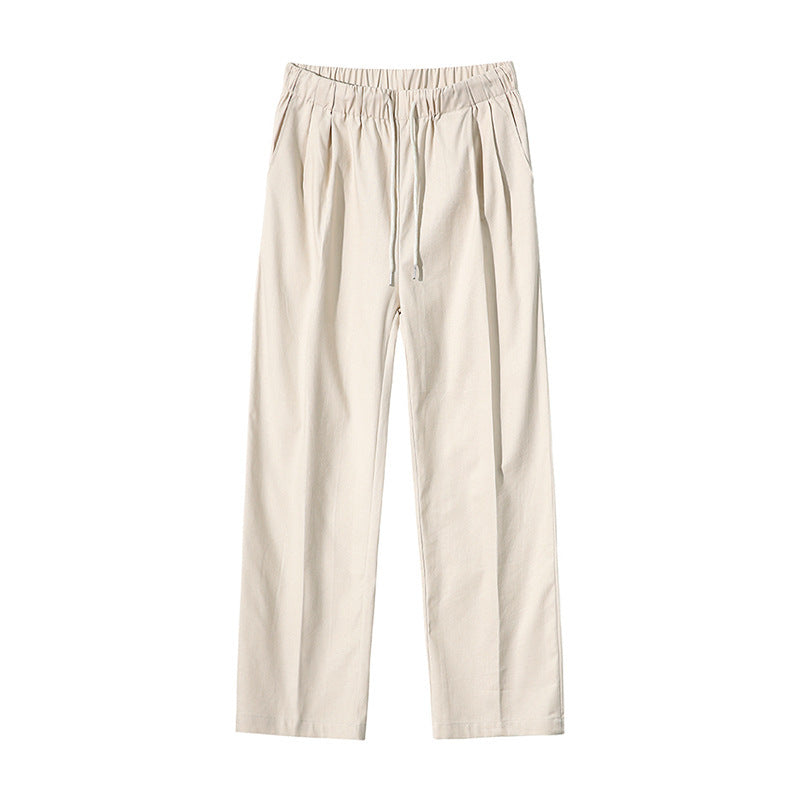 Linen Casual Straight-leg Wide Leg Pants