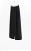Wool Wide-Leg Trousers for Women - Casual Party Pants