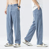 Men's Summer Loose Lyocell Jeans with Drawstring Waist