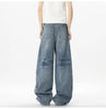 IEFB Wide Leg Baggy Men's Denim Pants - Summer Style