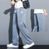 Men's Summer Loose Lyocell Jeans with Drawstring Waist