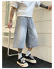Men's Vintage High Waist Wide Leg Denim Jeans for Casual Wear