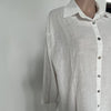 We.Fine Women's Cotton Long Sleeve Ruffled Blouse