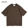 WAVLATII 260 GSM Casual Oversized T-Shirts for Men