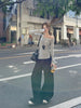 Cropped Off Shoulder Knitted Pullover for Women