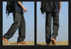 Loose Polyester Men's Jeans for Casual Spring and Autumn