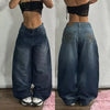 Cargo Pants for Women - Embroidered Baggy Jeans