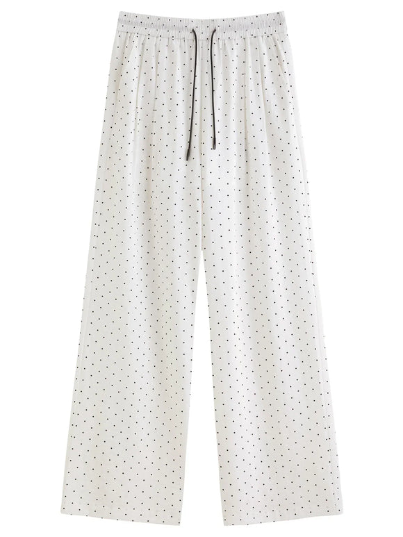 DUSHU Women’s High Waist Wide Leg Pants for Summer