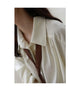 Korean Oversized Blouse with Detachable Tie for Women