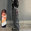 Cargo Pants for Women - Embroidered Baggy Jeans