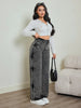High Waist Tie-Dye Straight Jeans for Women