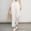 High-Waisted Lightweight Cropped Pants for Women