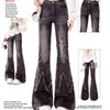 High Waist Vintage Slim Micro-flare Jeans for Women