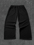 Men's Black Gothic Jogging Pants for Autumn and Winter