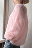 Light Pink Women's V Neck Pullover Sweater for Fall