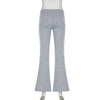 Flare Bootcut Pants for Women - Slim Low-Waisted Design