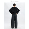 Wool Wide-Leg Trousers for Women - Casual Party Pants