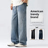 Men's Casual Loose Straight Jeans - 100% Cotton