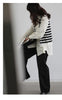 Korean Oversized Blouse with Detachable Tie for Women