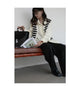 Korean Oversized Blouse with Detachable Tie for Women