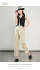 High-Waisted Lightweight Cropped Pants for Women